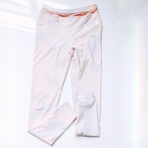 FABLETICS pink/grey high rise mesh leggings